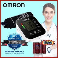 Omron Digital Blood Pressur Monitor High Precision Upper Arm Digital BP Free adpter&amp; Battery