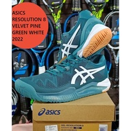 Limited Stock Asics Resolution 8 Velvet Tennis Shoes Pine 2022 best seller