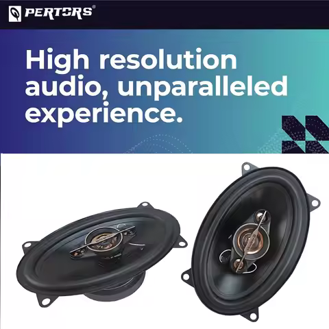 A pair of 4x6-inch coaxial four-way car audio speakers with a maximum power of 500W, suitable for ca