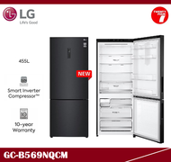 [ Delivered by Seller ] LG Gross 455L 2 Door Bottom Freezer Fridge / Refrigerator / Peti Sejuk GC-B569NQCM