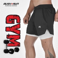 Clana Training Gym Fitness Compression Sport Men's 2 in 1 Sports Shorts