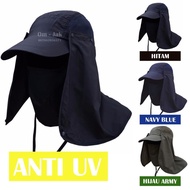 MATAHARI Fishing Hat/Mountain Hat - Japanese Hat - Jungle Hat With Mask - Anti UV Sun Hat