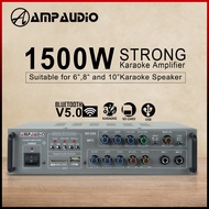 1500W Karaoke Amplifier Ampaudio AV220 Bluetooth Stereo Amplifier Wireless Audio Home Karaoke Power 