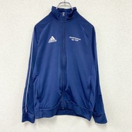 古著adidas運動外套/球衣，藏藍色，L碼