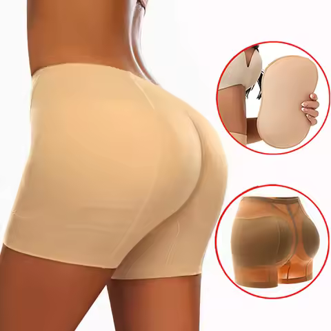 Butt Lifter Body Shaper Panties With Removable Pads Women Hip Dips Shapewear Shorts Hip Enhancer Und