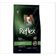 REFLEX PLUS MINI SMALL BREED ADULT DOG FOOD CHICKEN 3KG - REFLEX DOG 3KG - REFLEX CHICKEN 3KG
