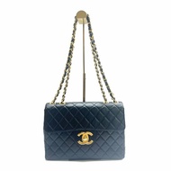 Chanel 黑金 貝嫂 30 4開 肩背包