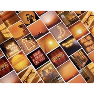 [Little Things] 46 Pcs Sunset Scenery Yellow Sticker Box Decorative Journal Planner Diary