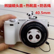 Lens Cap Suitable for Sony ILCE-A6000 A6100 A6300 A6400 Mirrorless Camera 40.5mm Cartoon Panda