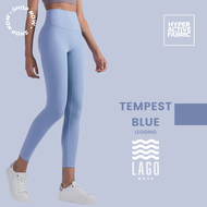 [LAGO Legging] - สี Tempest Blue กางเกงออกกำลังกาย กางเกงกีฬา ขายาว เลกกิ้ง