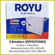 ▧ ◹ ✆ ROYU Panel Box Board 4 6 8 10 12 Breaker All Metal Residential Pole Plug in Branches Heavy Du
