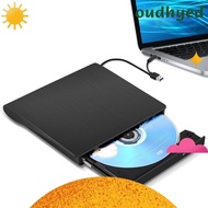 External CD DVD +/-RW Drive, USB 3.0 &amp; USB-C Portable CD &amp; DVD ROM Burner Player Reader Writer Rewriter Disc Drive Durable ,Black