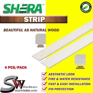 SW SHERA STRIP UNCOLORED TEAK TEXTURE/PAPAN ATAP/PLANK ROOFING 0.8CM X 7.5CM X 150CM (4 PCS)
