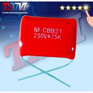 MESIN MYLAR 475K 250V CAPACITOR 475K250V/ FOR WELDING MACHINE INDUSTRY ONLY