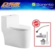 SORENTO One Piece Water Closet Rimless Flushing System Bathroom Toilet Bowl WC SRTWC8366-RL-UF