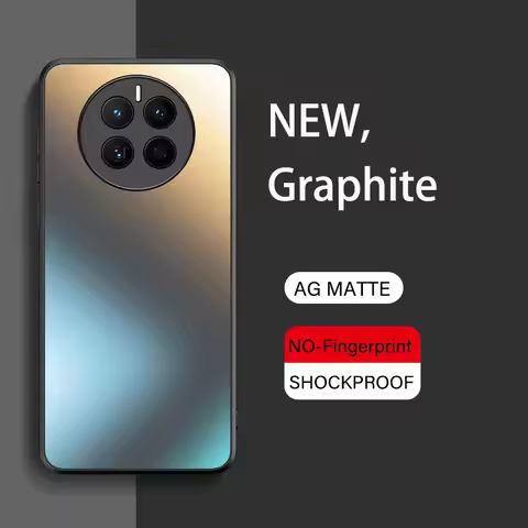 AG Silicone Matte Glass Case For Huawei Mate 50 Pro mate 40 30 pro mate50 Frosted Camera Lens Protec