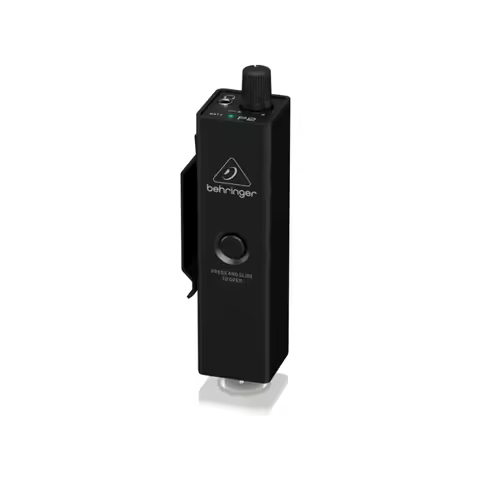 BEHRINGER P2 Ultra-Compact Personal In-Ear Monitor Amplifier battery control with LED indicators wit