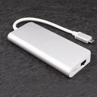 品名: 環保包裝多功能TYPE-C轉USB3.0 HUB VGA HDMI RJ45網卡(顏色隨機) J-14659