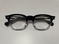 全新未用過 黑色加透明 眼鏡 防藍光 平光鏡片 眼鏡框 眼鏡盒 復古 文青 同款 親衫 外套