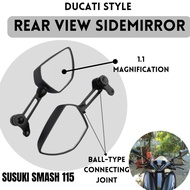 Motorcycle Side Mirror for SUSUKI SMASH 115| Ducati Style Rear Side Mirror
