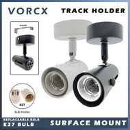 E901 Surface Mount Track Fitting Holder E27 Spotlight