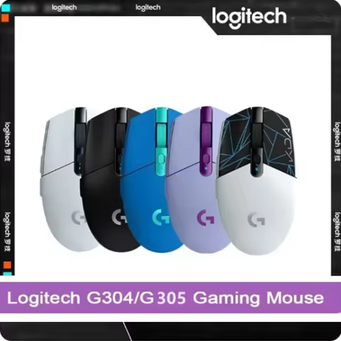 Logitech G304/305 Wireless Mouse Ergonomic Mouse 12K DPI suitable for Fortnite LOL PUBG Bluetooth ca