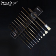 Rex TT Giorgione Cross-border gouache pen 10 long iron box gouache bristle brush set
