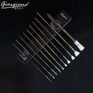 Rex TT High-end professional gouache pen 11 long iron box gouache wolf hair brush set