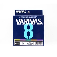 Varivas P.E Line Varivas 8 X8 Multi Color 300m P.E 1 Max 20lb (0472)