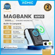 ACMIC MAGBANK 10000mAh Powerbank Magsafe Wireless 22.5W Fast Charging for iPhone