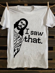 Men's Punk Rock Pattern T-Shirt - "I See" Interesting Portrait Design Soft 100% Cotton Casual Versat