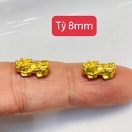 Mini Pixiu Charm size 8-9 cups 24Carat9999 Gold - mixed handmade