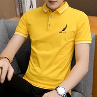 Summer Polo Shirt Men Plus Size S-6XL Cotton Slim Short Sleeve Tee Shirt Breathable Polo Jerseys Golftennis Preppy Style