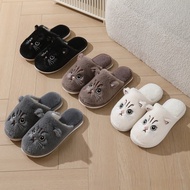 Autumn Winter Cotton Slippers Men Women Couples Kittens Cartoon Cute Slippers Home Warm Slippers Car