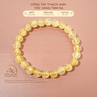 Jade Dan Tam - Blonde Quartz Bracelet 7mm 5A - Metal Element & Earth Element