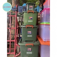 Box container 150 liter hijau / kontainer nakura 150 liter jumbo / nkb 8686 / cb 150 - 8680