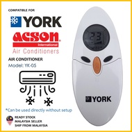 York / Acson Replacement For York Acson Aircond Air Conditioner Remote Control YK-05