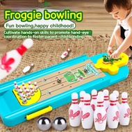 Kids Mini Frog Bowling Table Games Kids Indoor Table Board Game Shooting Toy Bowling Games Sports Ba