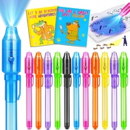 16PCS Invisible Ink Pen with UV Light & Notebook for Kids Party Favors for Kids 4-8 8-12 Easter Good
