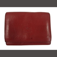 IL BISONTE Wallet leather Red Direct from Japan Secondhand