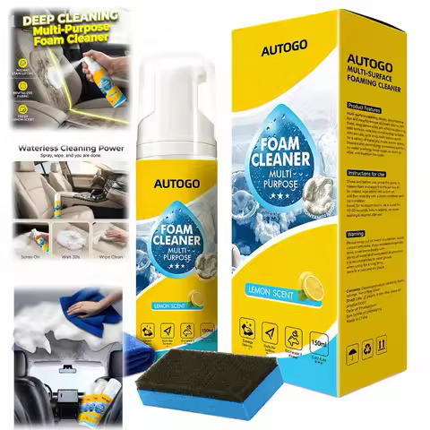 4-in-1 Multi-enzyme Foam Cleaner, New Foam No-rinse Cleaner, All-purpose Deep Cleaning Spray For Car