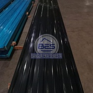 Spandek Galvalum Hitam 0,35 mm x 750mm | Panjang 3M, 4M, 5M, 6M