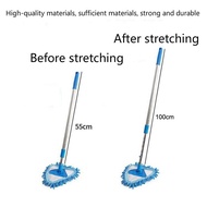 Mop Lantai Segi Tiga Microfiber Triangle Mop180 Degree Rotatable Adjustable Cleaning Mop Lazy Cleani