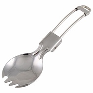 Foldable Spoon Fork Stainless Steel Folding Spoon Fork - Multifunctional Camping Spoon Fork