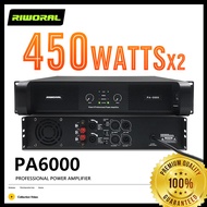 เครื่องขยายเสียง เพาเวอร์แอมป์กลางแจ้ง 450watts +450watts power amp แต่ละแชนเนลสามารถขับลำโพงขนาด 15 นิ้วหรือเล็กกว่าได้