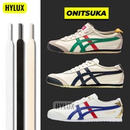 Onitsuka Tiger Shoe Laces White Black Ivory Premium - Sports Shoe Laces