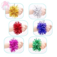 thewoodfamer 2Pcs Apply To Sports Game Pompoms 7 Styles Cheering Flower Ball Performance Dance Wrist