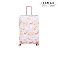 ELEMENTS Waterproof Nylon Luggage Cover Easy To Carry Roll-Up Removable And Wear. 28 Inches Pink Dog