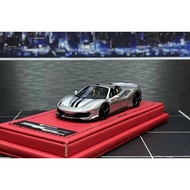 1:64 ROTATING WHEEL MODEL - Ferrari 488 Silver