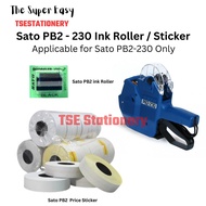 Ink Roller & Sticker for Sato SP2 PB2 2Y Hand Label Price Tag Machine Labeller Double Line Price Tag